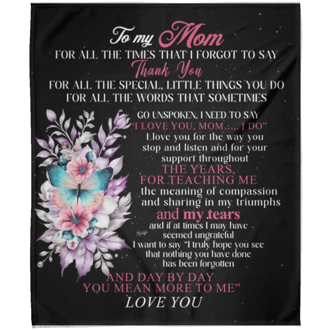 To My Mom | FLM Arctic Fleece Blanket 50x60