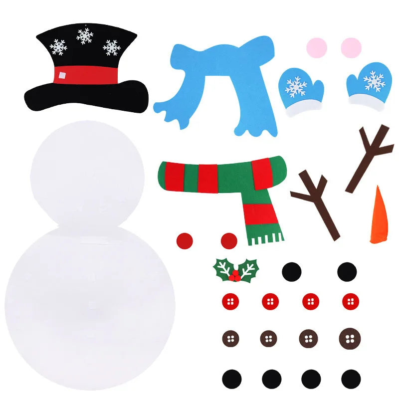 Felt Christmas Tree & Felt Snowman